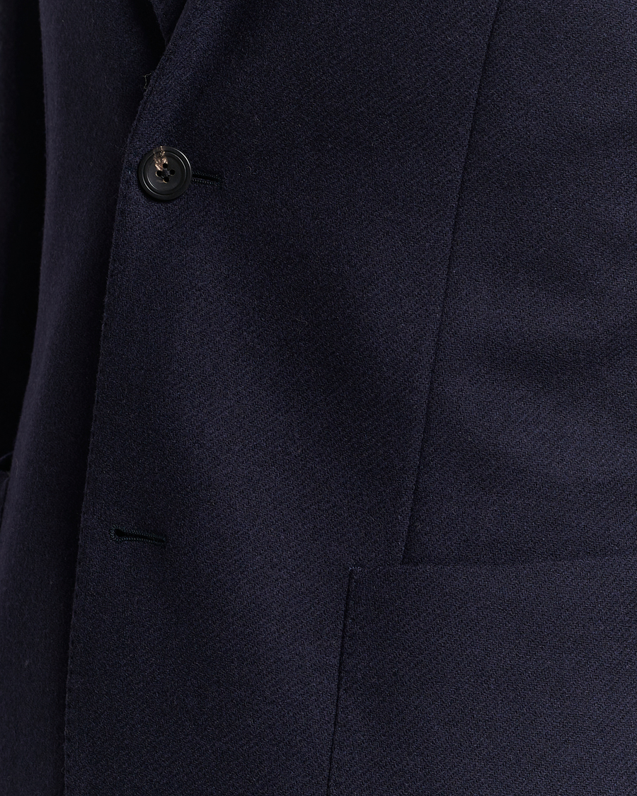 Men | Blazers | Incotex | Montedoro Unconstructed Wool/Cashmere Blazer Navy