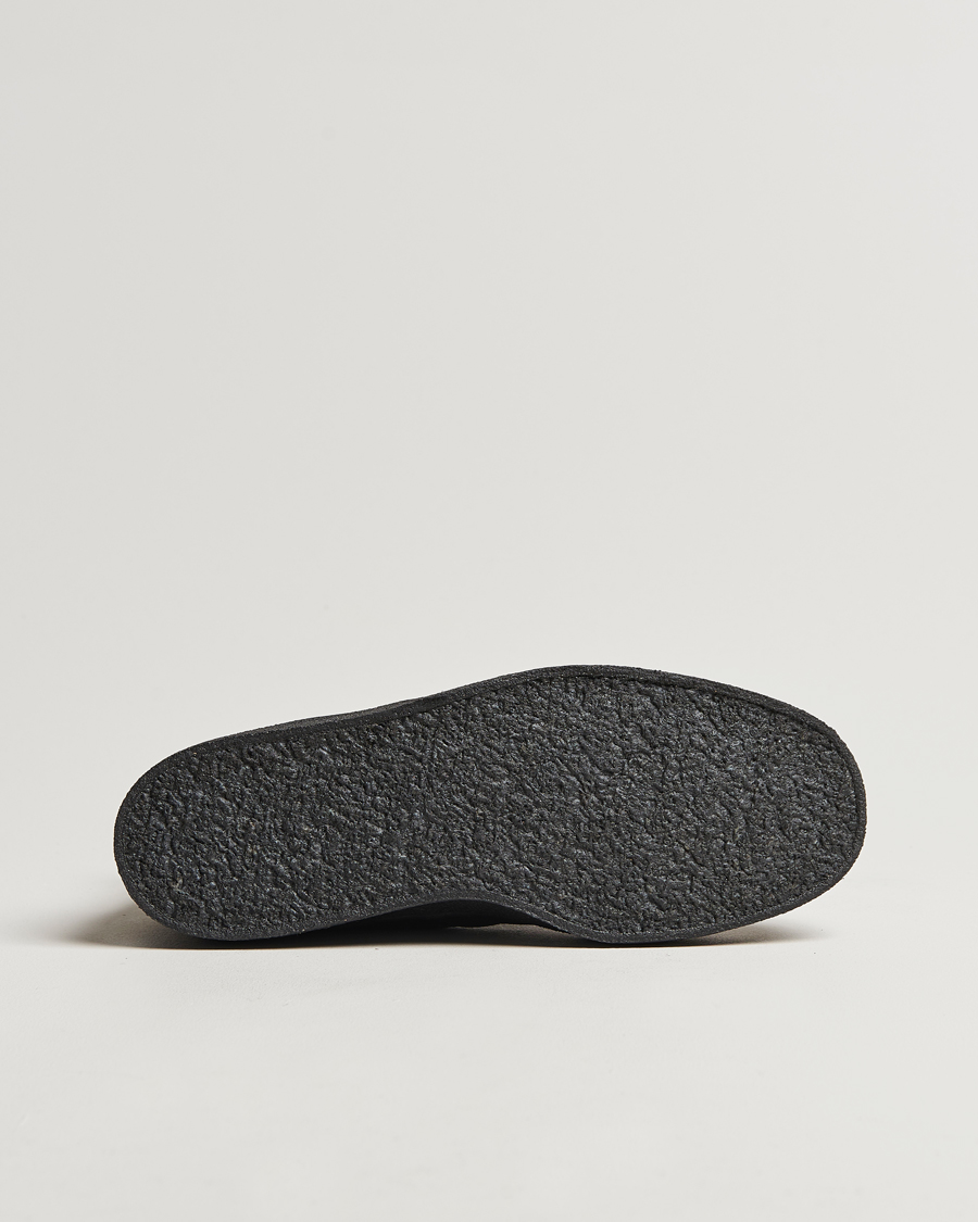 Men | Boots | Sanders | Sherling Lined Suede Curling Boot Black