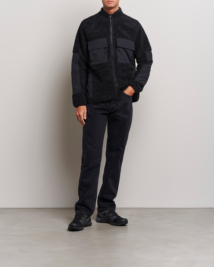 Men | Sweaters & Knitwear | Peak Performance | Heavy Pile Full Zip Black