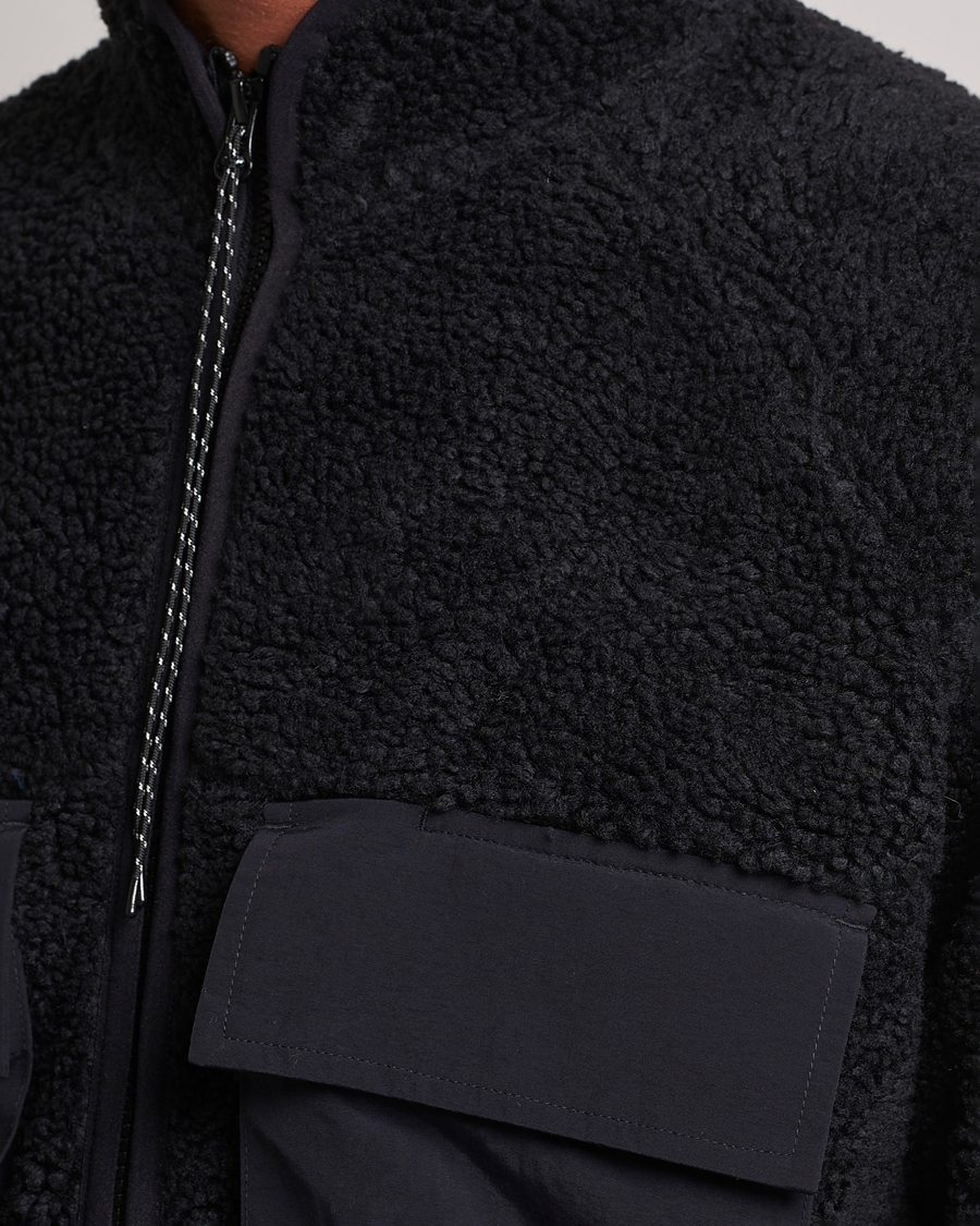Men | Sweaters & Knitwear | Peak Performance | Heavy Pile Full Zip Black
