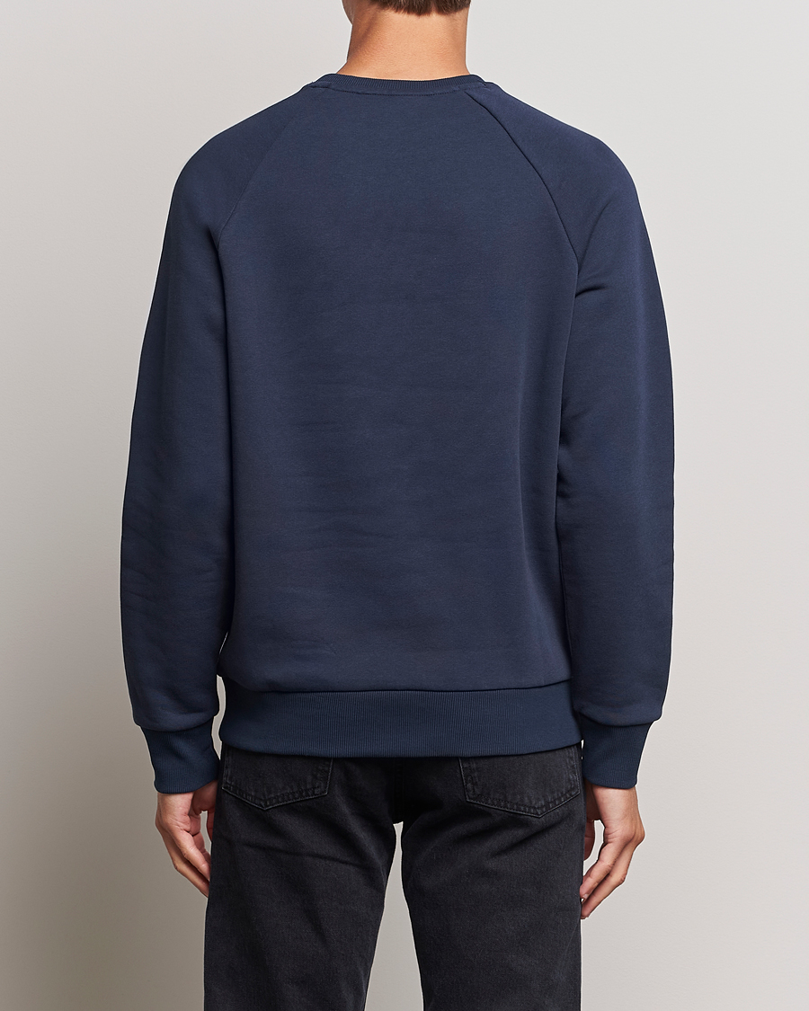 Men | Sweaters & Knitwear | Peak Performance | Original Logo Crew Neck Sweatshirt Blue Shadow