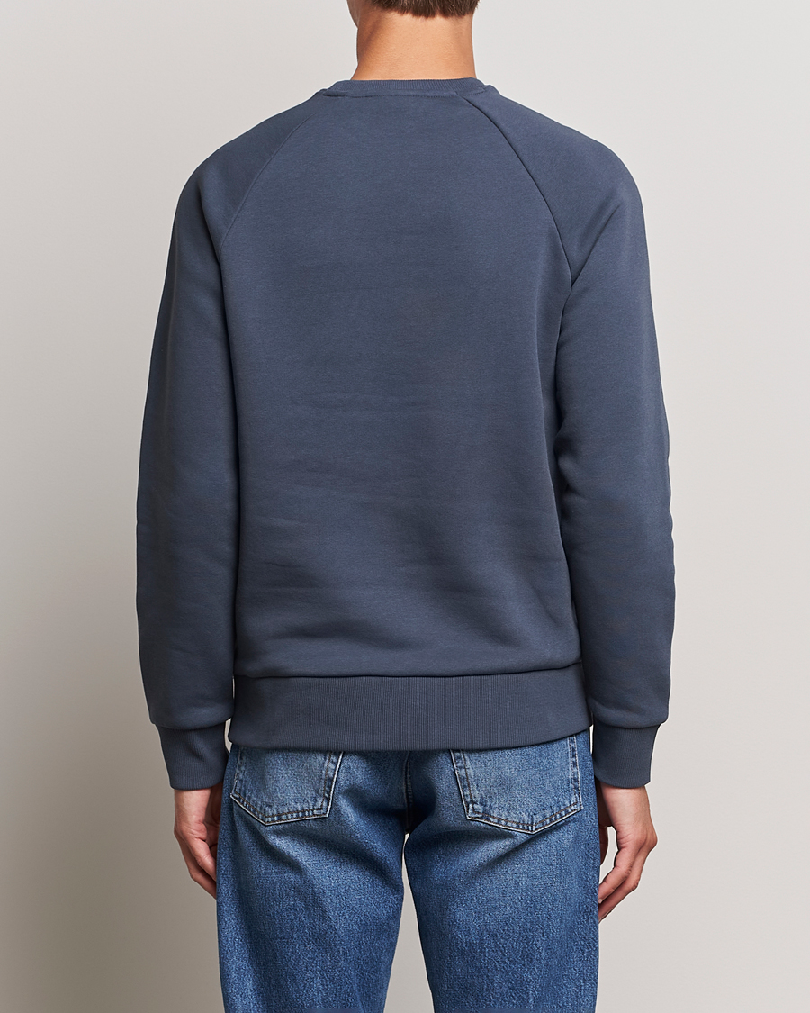 Men | Sweaters & Knitwear | Peak Performance | Original Logo Crew Neck Sweatshirt Omber Blue