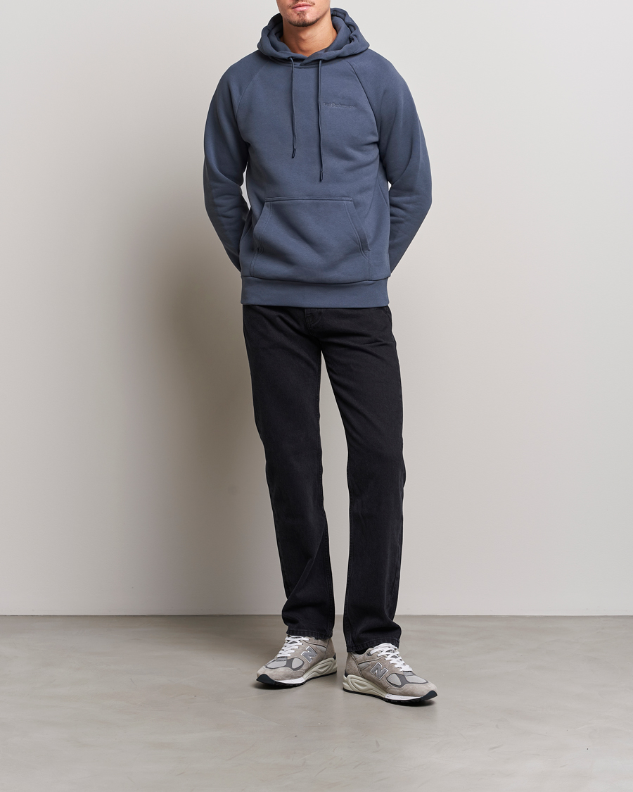 Men | Sweaters & Knitwear | Peak Performance | Original Logo Hoodie Omber Blue
