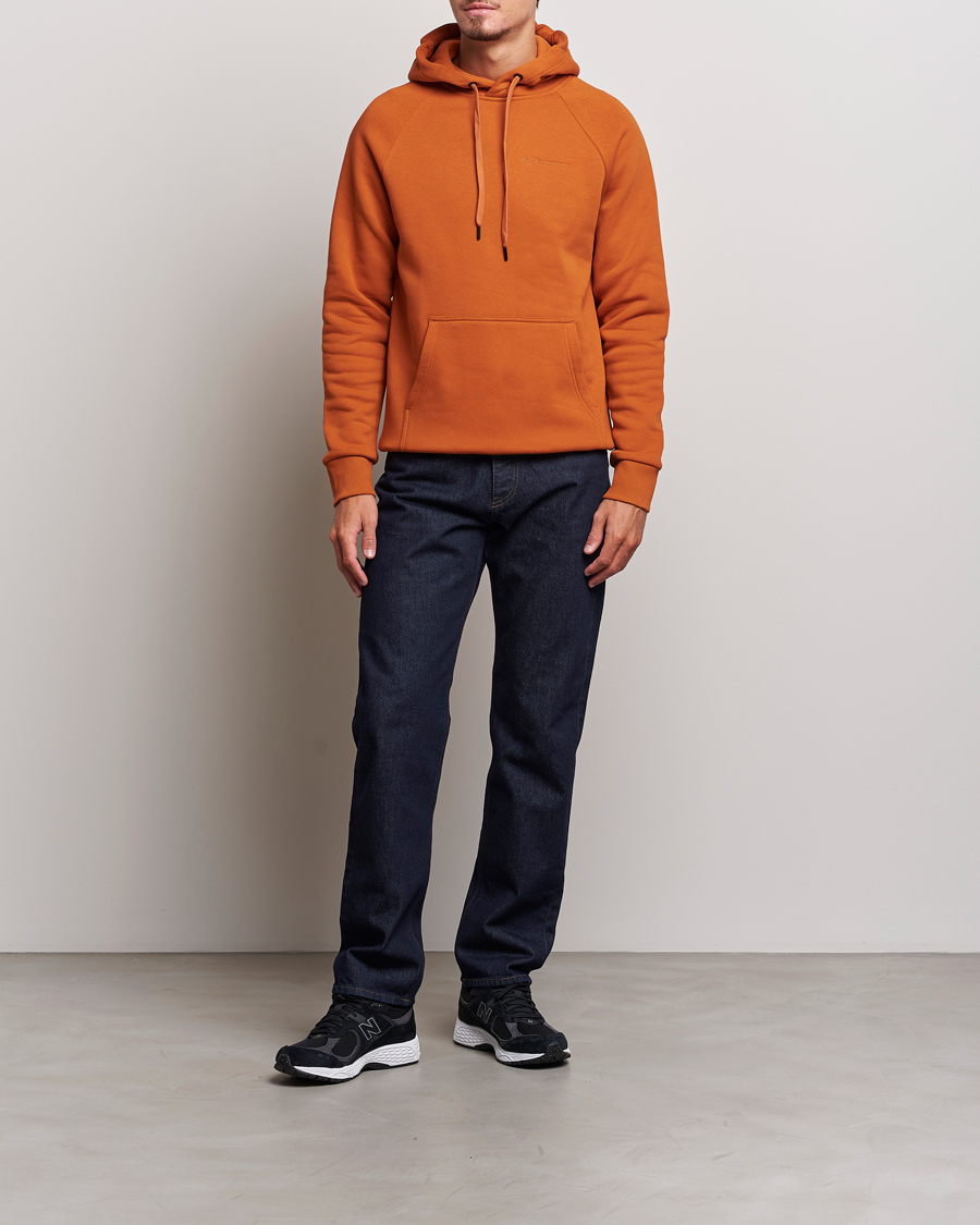 Men | Sweaters & Knitwear | Peak Performance | Original Logo Hoodie Gold Flame