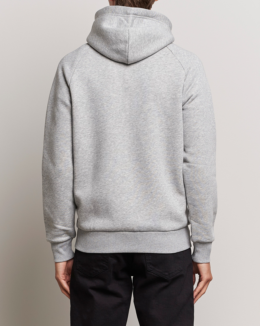 Men | Sweaters & Knitwear | Peak Performance | Original Logo Full Zip Hoodie Grey Melange