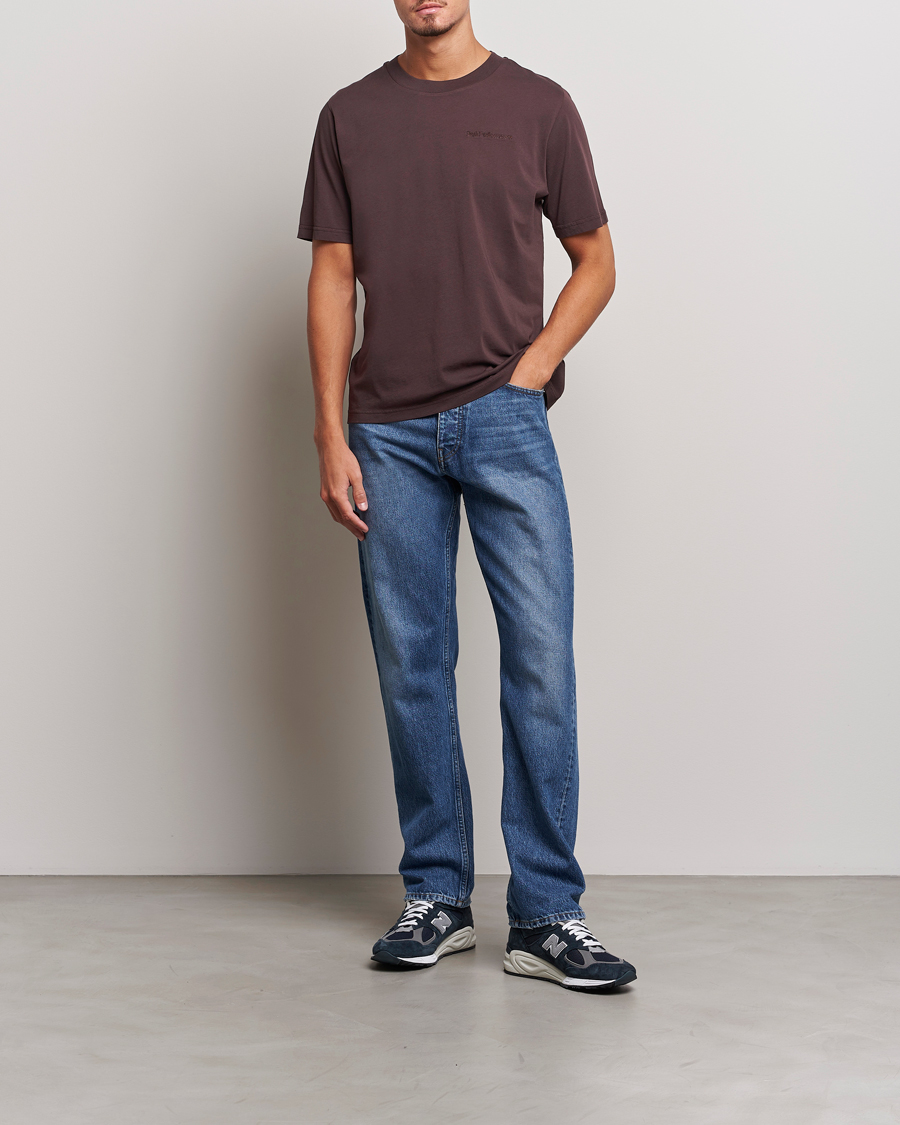 Men | T-Shirts | Peak Performance | Original Logo Crew Neck T-Shirt Desert Plum