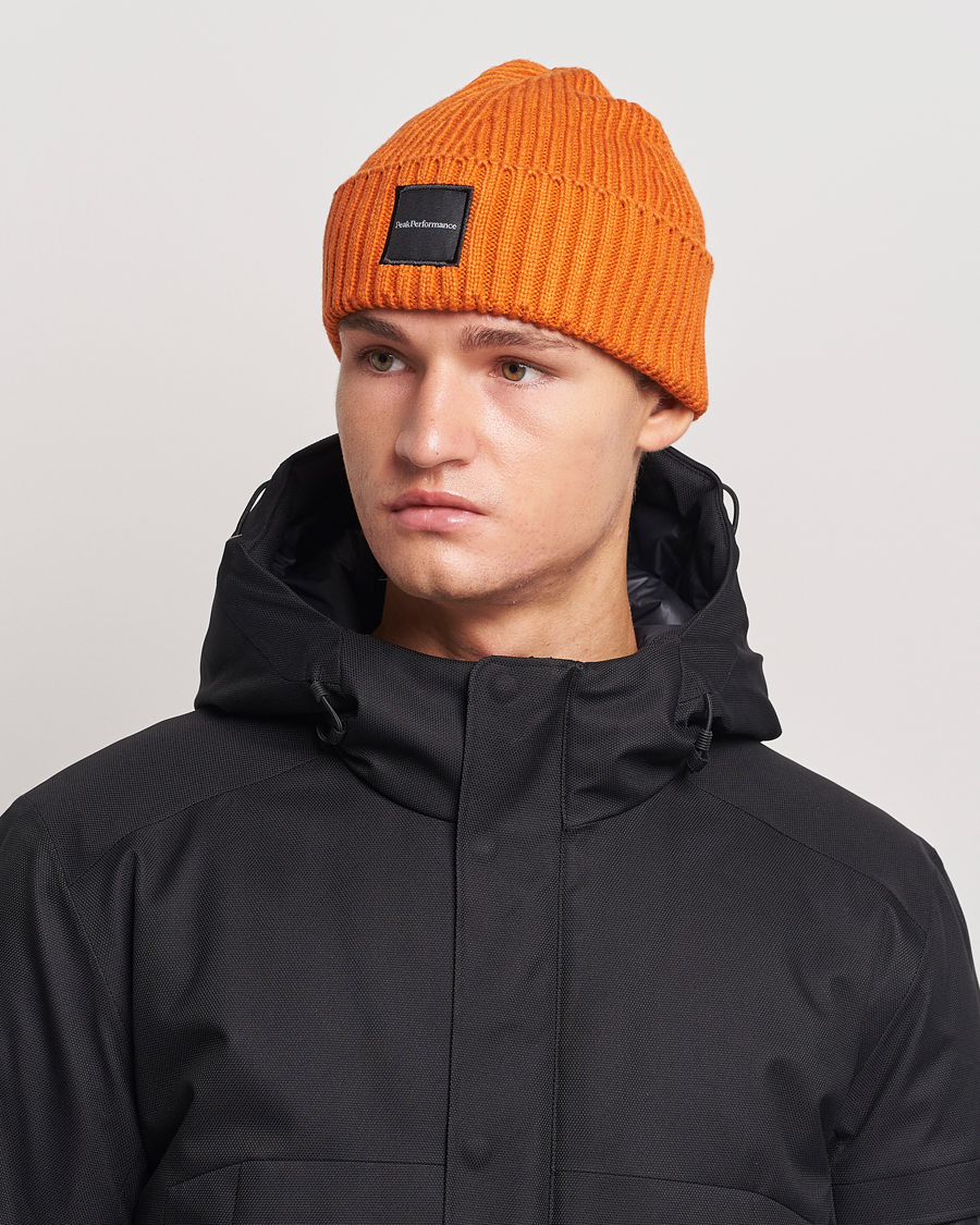 Men | Peak Performance Cornice Ribbed Hat Gold Flame | Peak Performance | Cornice Ribbed Hat Gold Flame