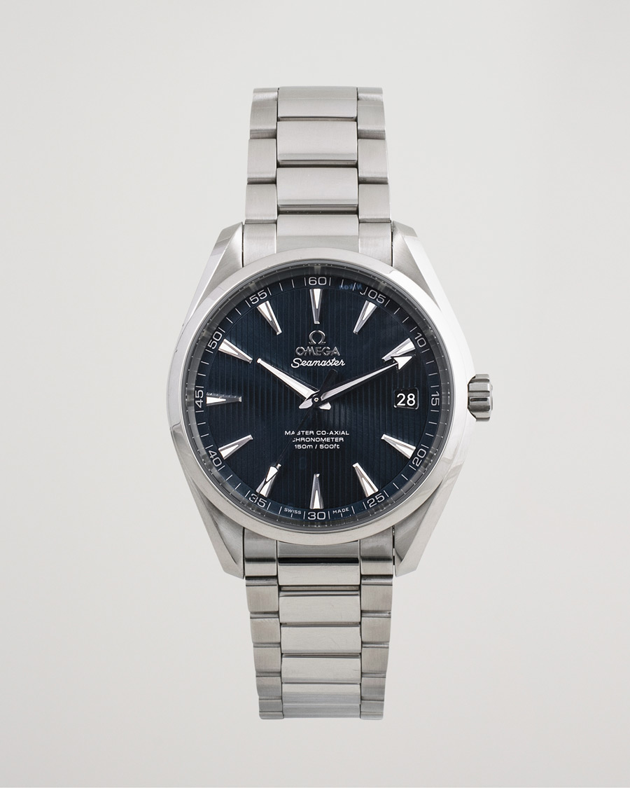 Men | Omega Pre-Owned Seamaster Aqua Terra 231.10.42.21.03.003 Steel Blue | Omega Pre-Owned | Seamaster Aqua Terra 231.10.42.21.03.003 Steel Blue