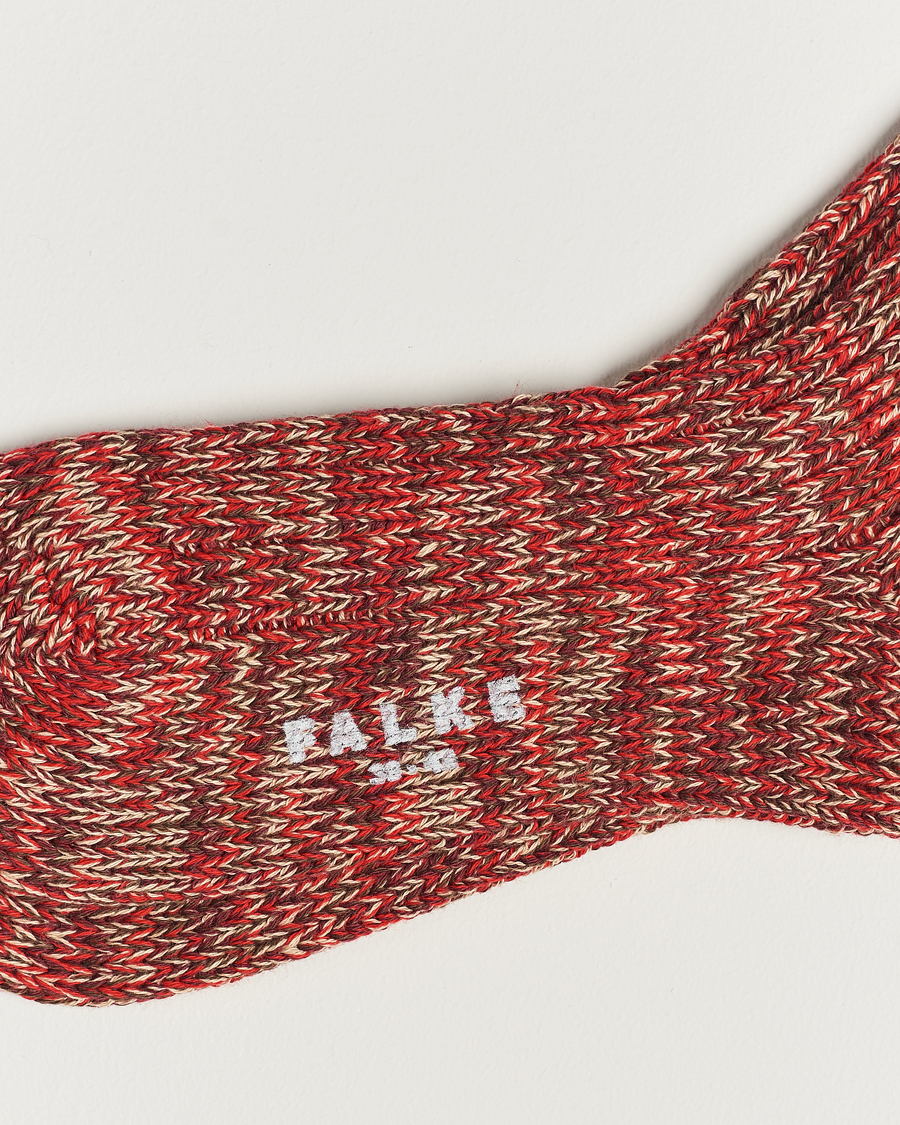Men | Underwear & Socks | Falke | Brooklyn Cotton Sock Red Flesh