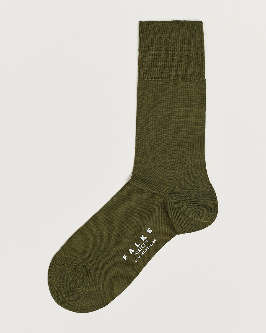 Men | Underwear & Socks | Falke | Airport Socks Artichoke Green