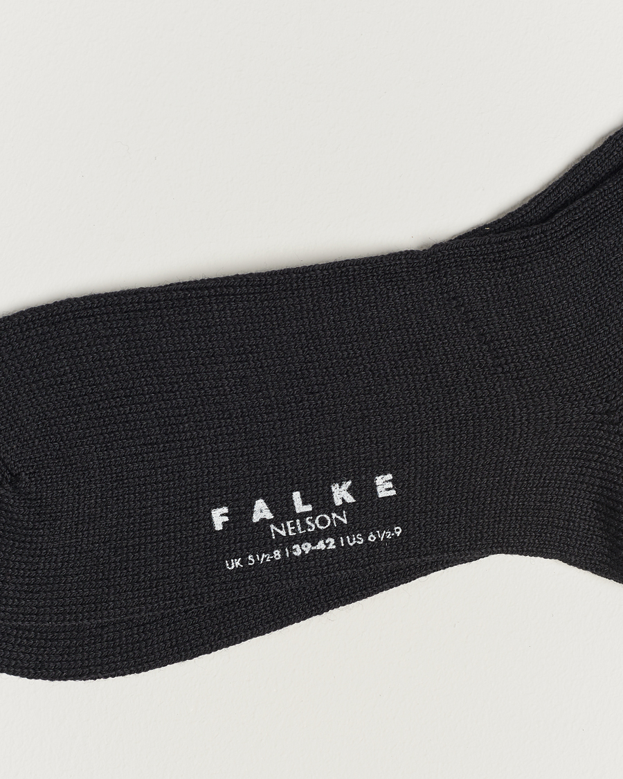 Men |  | Falke | Nelson Wool Boot Sock Black