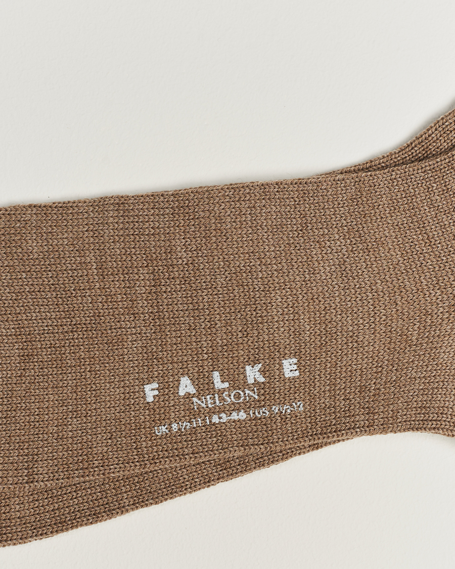 Men |  | Falke | Nelson Wool Boot Sock Nutmeg Melange