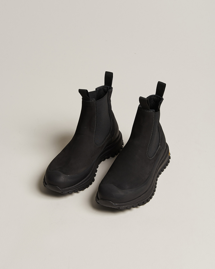 Men | Handmade Shoes | Diemme | Ramon Vibram Sole Chelsea Boot Black Suede