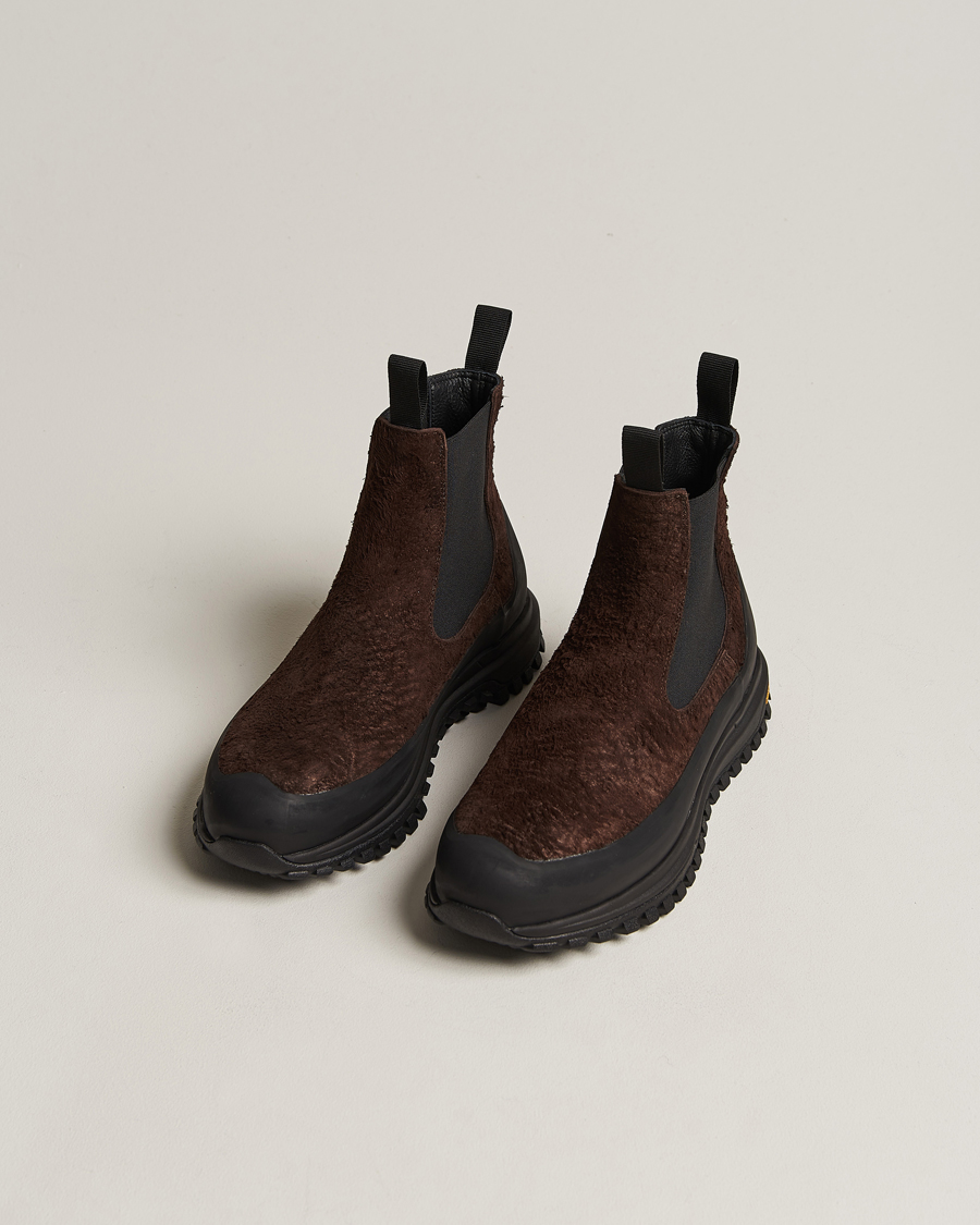 Men | Handmade Shoes | Diemme | Ramon Vibram Sole Chelsea Boot Oak Brown Suede