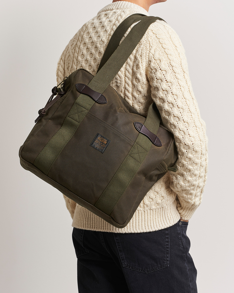 Men | Bags | Filson | Tin Cloth Tote Bag Otter Green