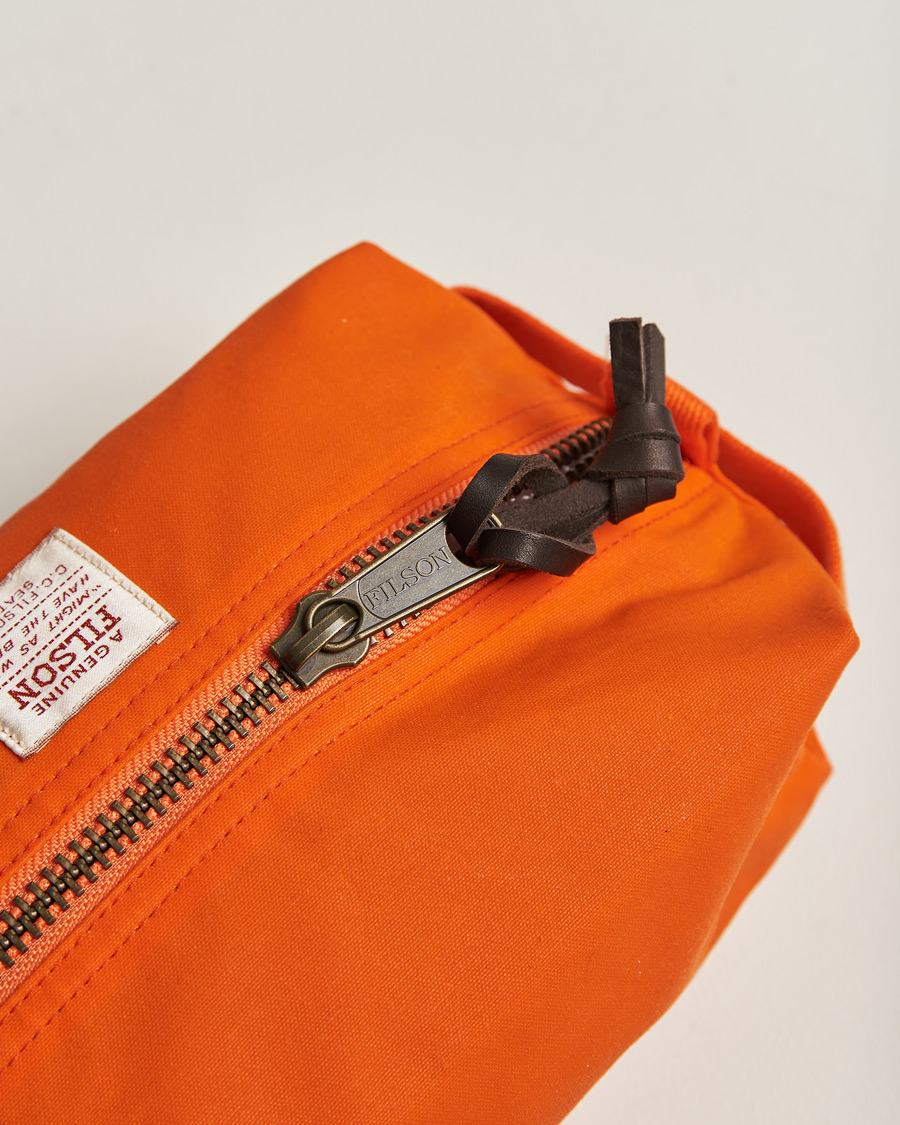 Men | Filson Tin Cloth Travel Kit Flame | Filson | Tin Cloth Travel Kit Flame