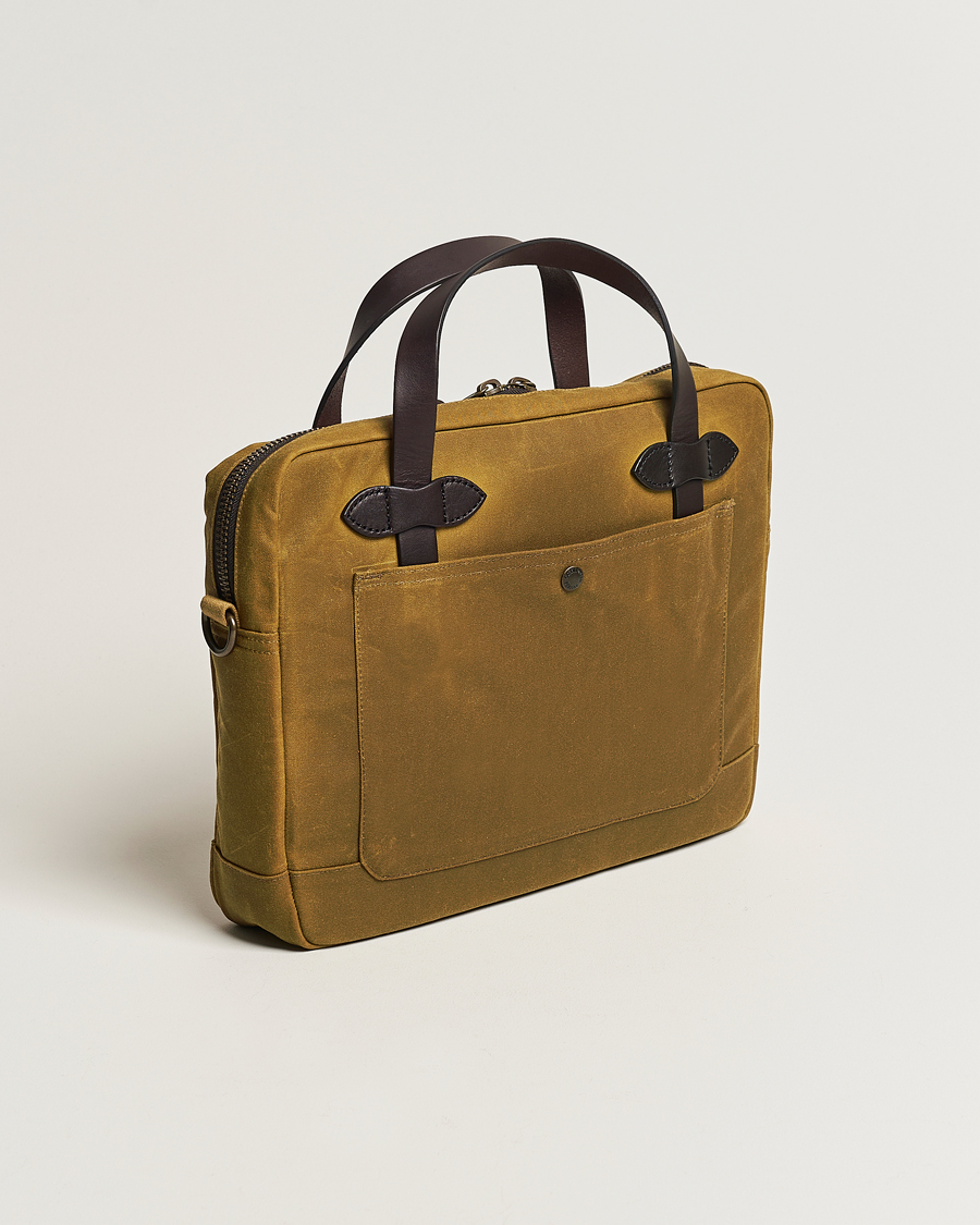 Men | Bags | Filson | Tin Cloth Compact Briefcase Dark Tan