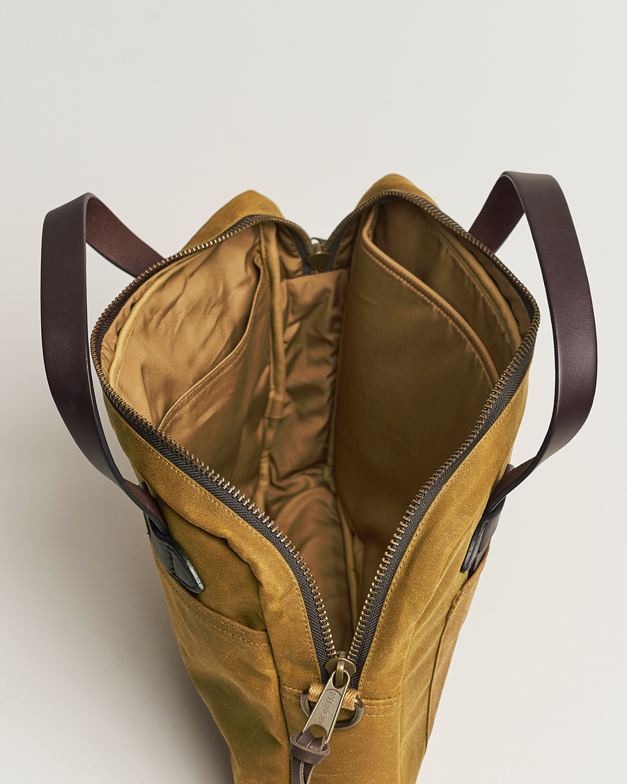 Men | Bags | Filson | Tin Cloth Compact Briefcase Dark Tan