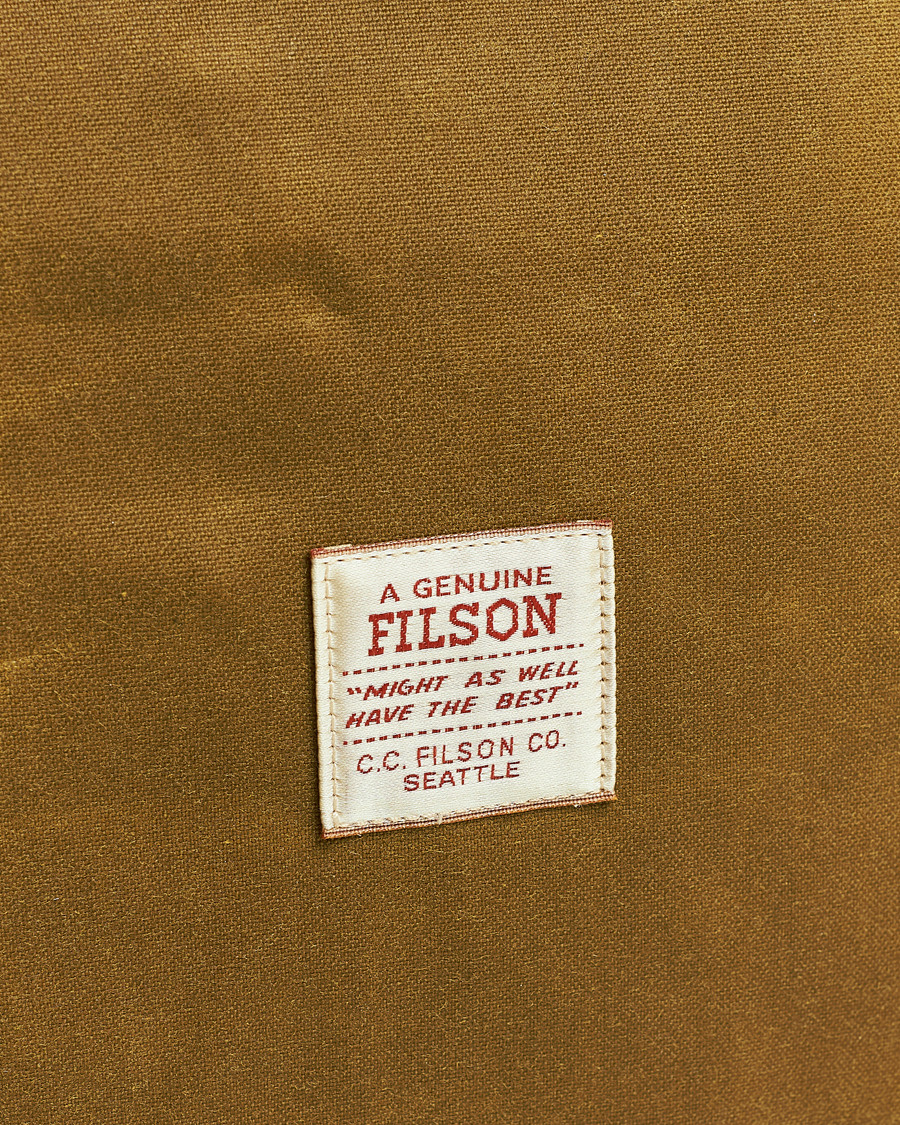 Men | Bags | Filson | Tin Cloth Medium Duffle Dark Tan