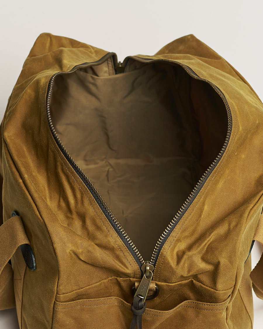 Men | Bags | Filson | Tin Cloth Medium Duffle Dark Tan