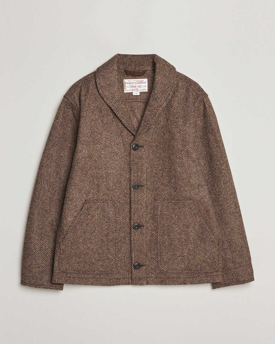 Men | Coats & Jackets | Filson | Decatur Island Wool Jacket Natural Brown