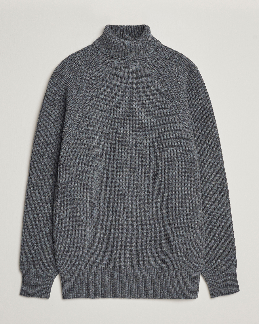 Men | Sweaters & Knitwear | Filson | Bristol Wool Rollneck Heather Grey