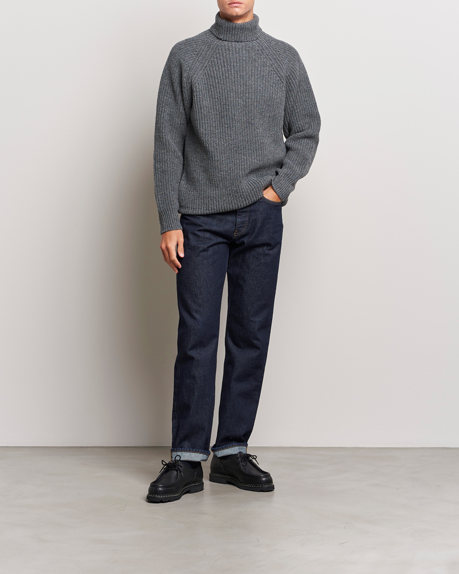Men | Sweaters & Knitwear | Filson | Bristol Wool Rollneck Heather Grey