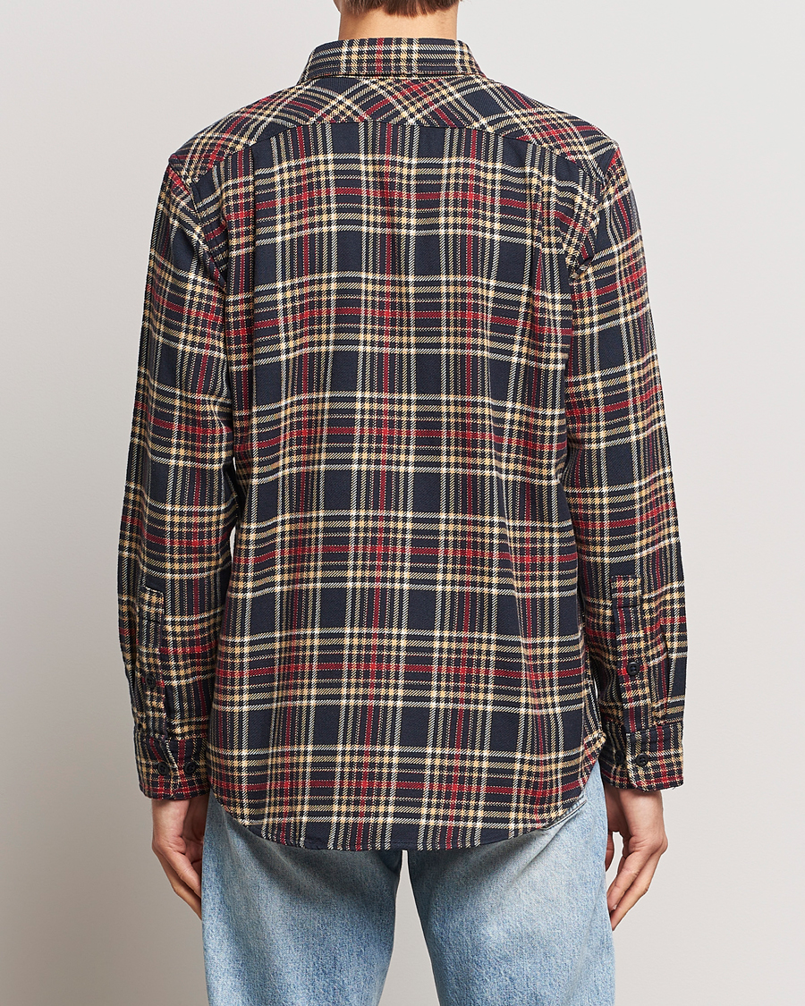 Men | Shirts | Filson | Vintage Flannel Work Shirt Navy/Ivory Red