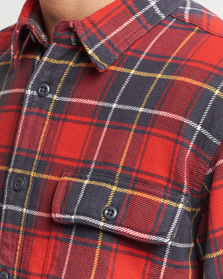 Men | Shirts | Filson | Vintage Flannel Work Shirt Red Charcoal Plaid