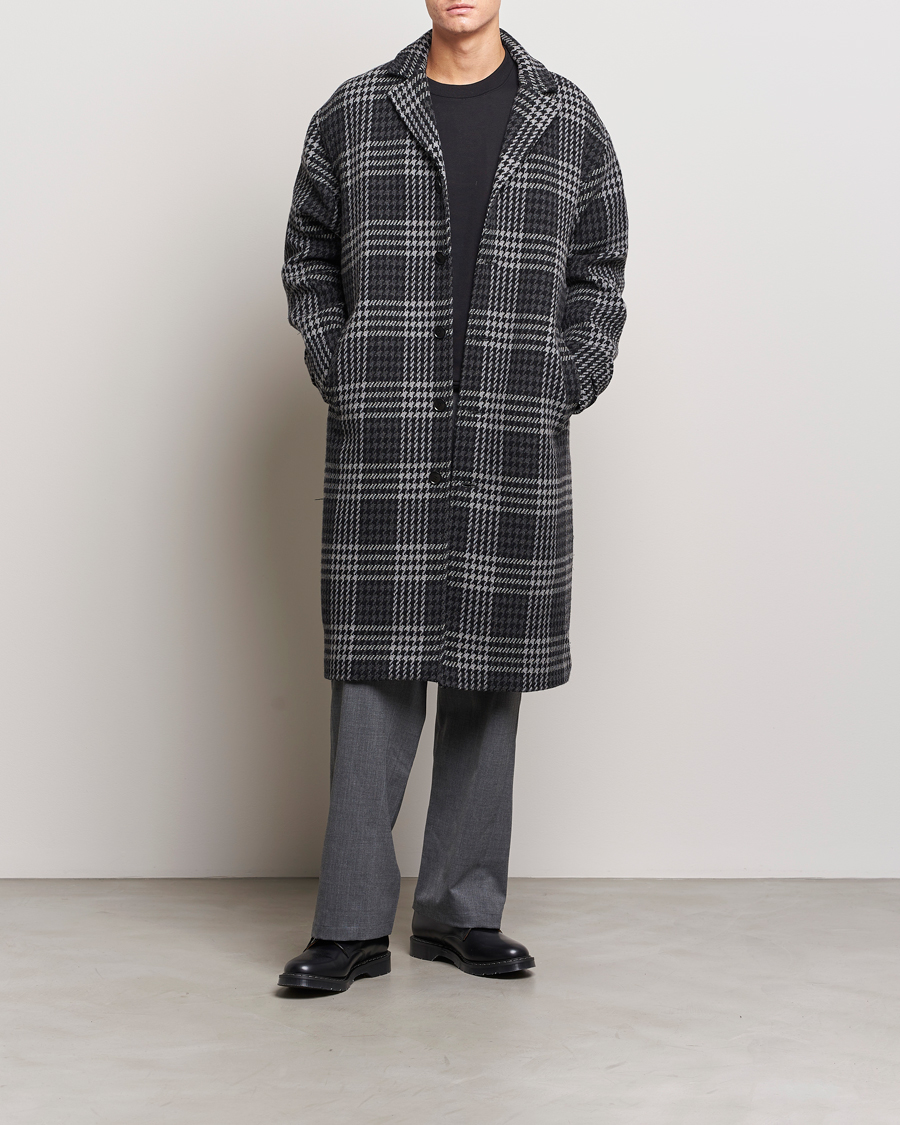 Men | Coats & Jackets | Samsøe Samsøe | Samsøe & Samsøe Stefano Checked Coat Black