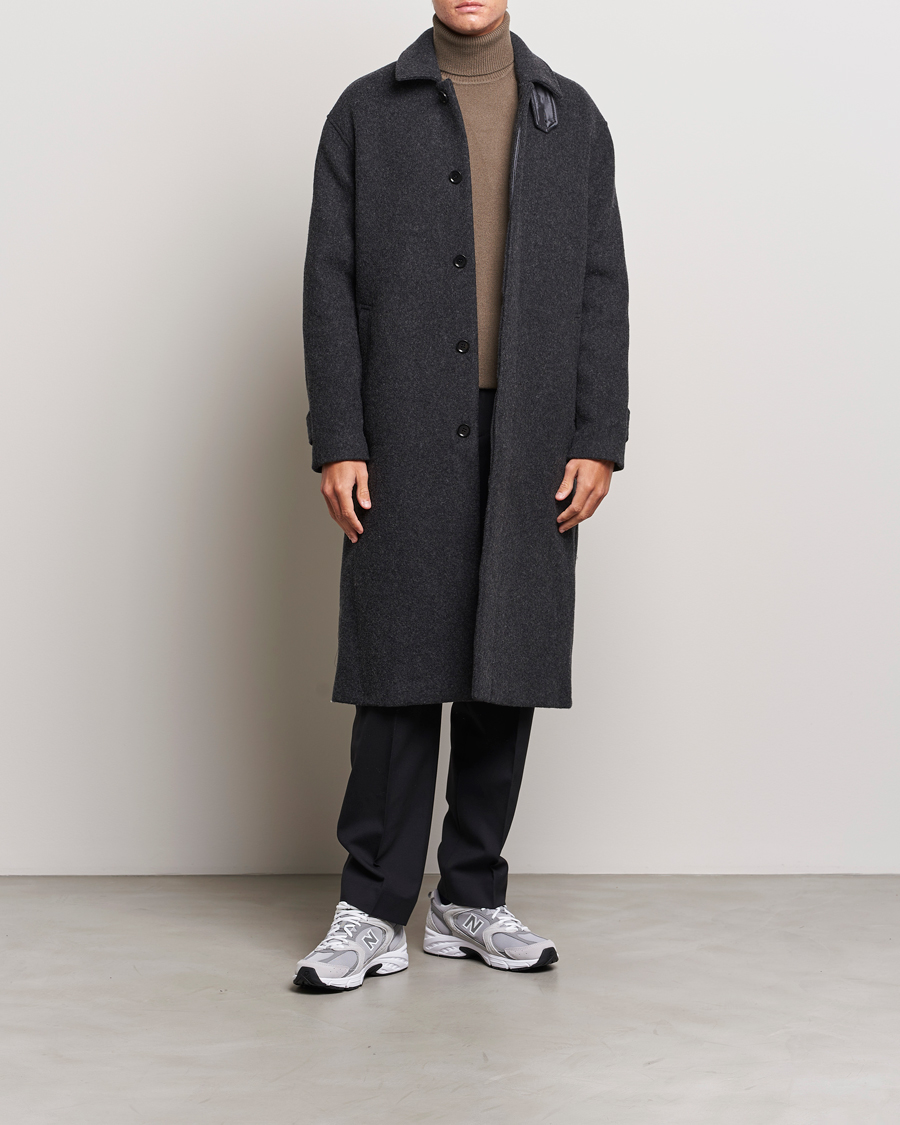 Men | Coats & Jackets | Samsøe Samsøe | Samsøe & Samsøe Jacob Coat Black Melange