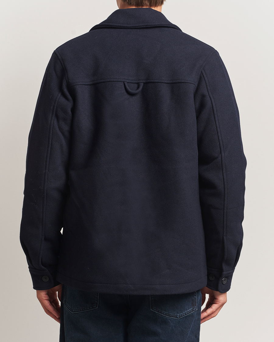 Men | Coats & Jackets | Samsøe Samsøe | Pally Padded Shirt Jacket Salute Navy