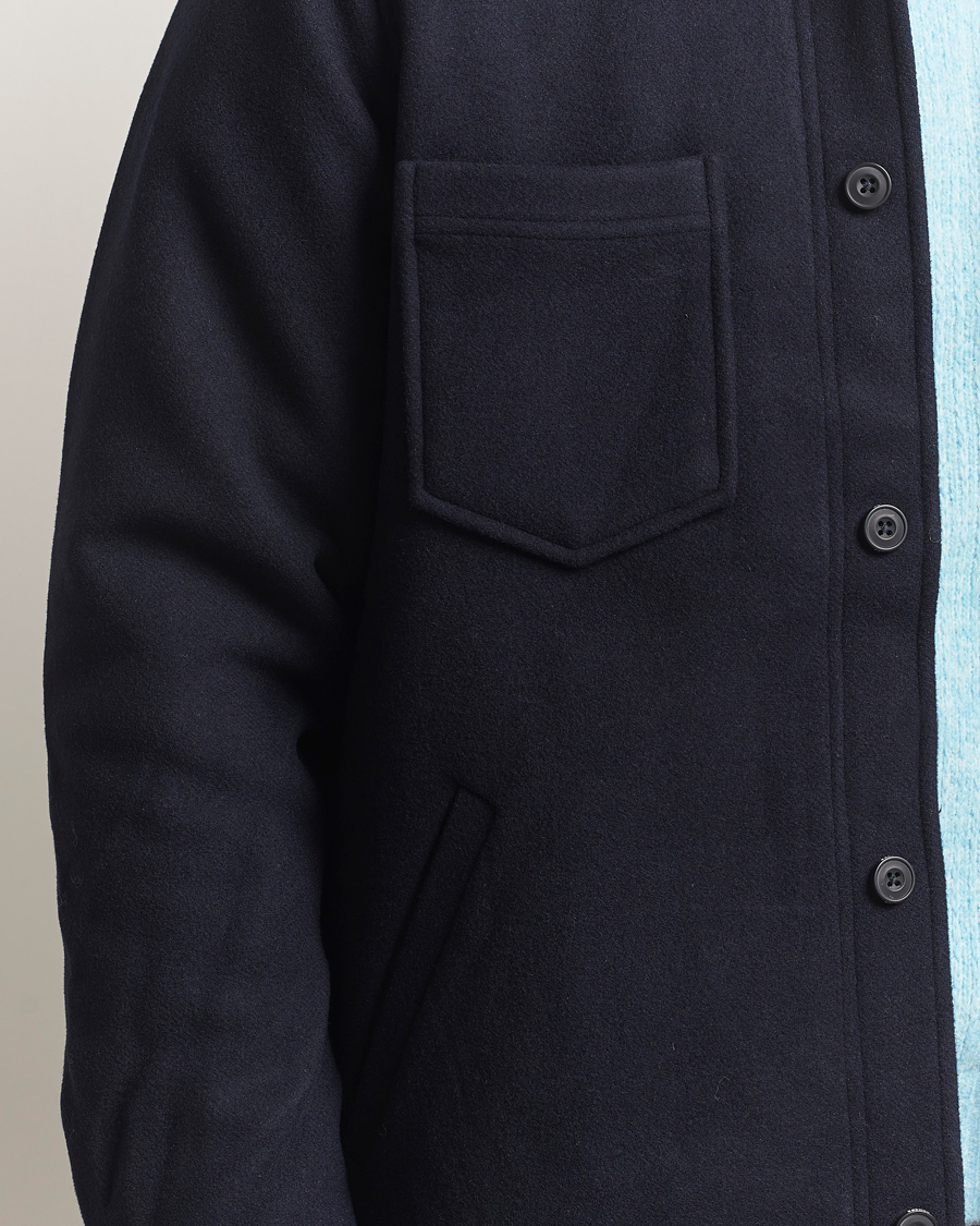 Men | Coats & Jackets | Samsøe Samsøe | Pally Padded Shirt Jacket Salute Navy