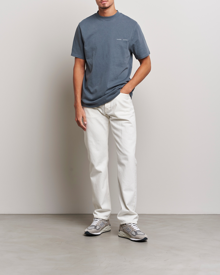Men | T-Shirts | Samsøe Samsøe | Samsøe & Samsøe Norsbro Crew Neck T-Shirt Stormy Weather