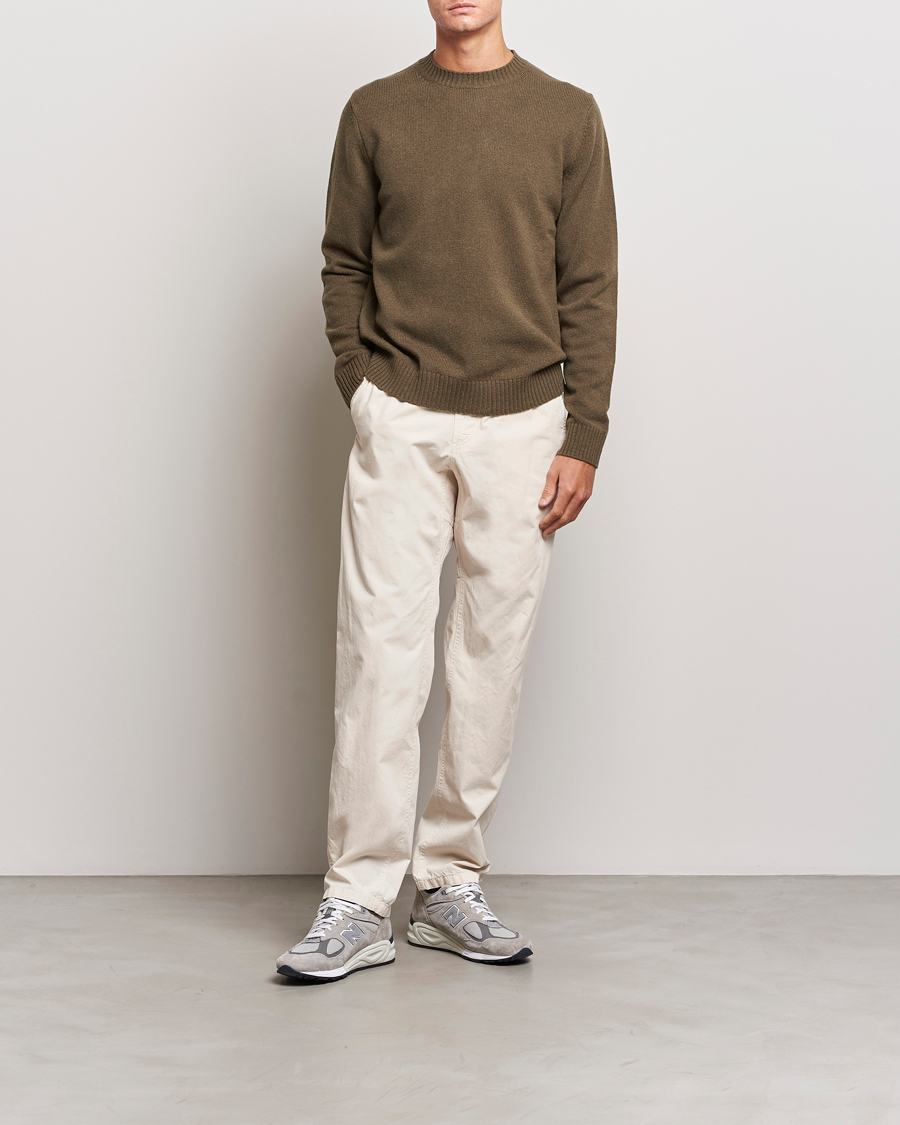 Men | Sweaters & Knitwear | Samsøe Samsøe | Samsøe & Samsøe Syllie Wool Crew Neck Crocodile