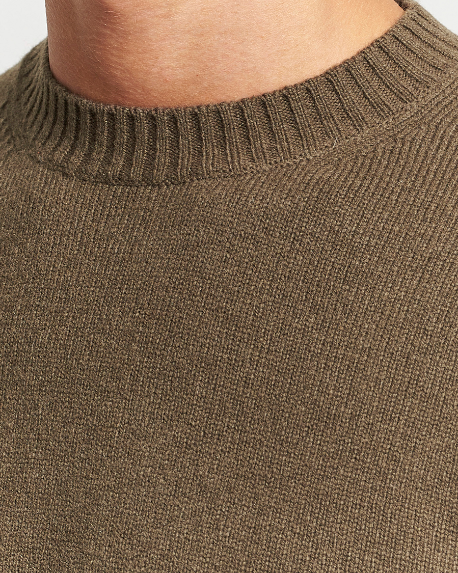 Men | Sweaters & Knitwear | Samsøe Samsøe | Samsøe & Samsøe Syllie Wool Crew Neck Crocodile