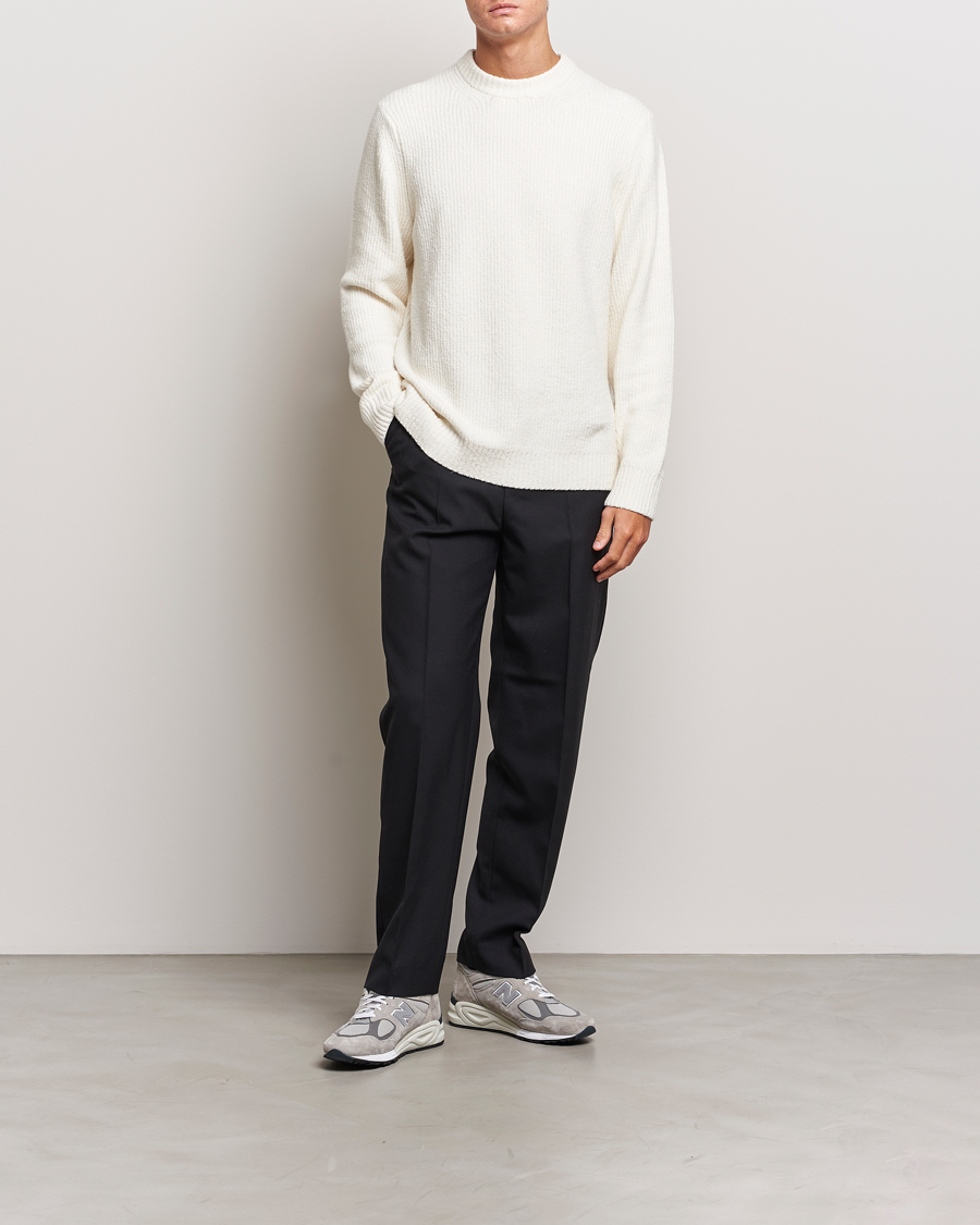 Men | Sweaters & Knitwear | Samsøe Samsøe | Alts Heavy Knitted Crew Neck Clear Cream