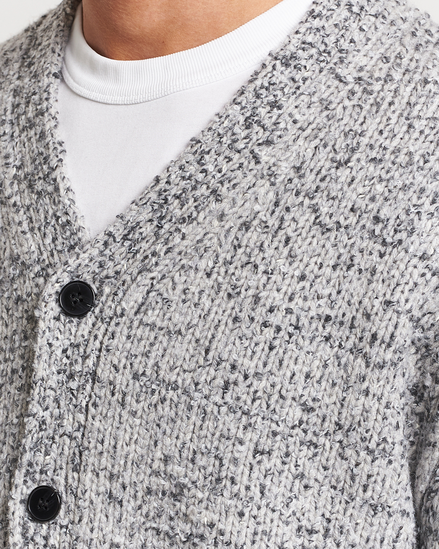 Men | Sweaters & Knitwear | Samsøe Samsøe | Samsøe & Samsøe Max Knitted Cardigan Grey Melange