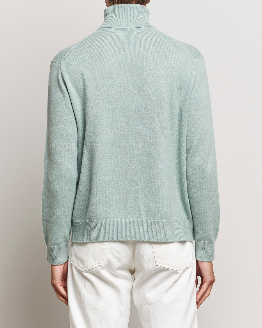 Men | Sweaters & Knitwear | Samsøe Samsøe | Samsøe & Samsøe Viktor Wool Knitted Rollneck Iceberg Green