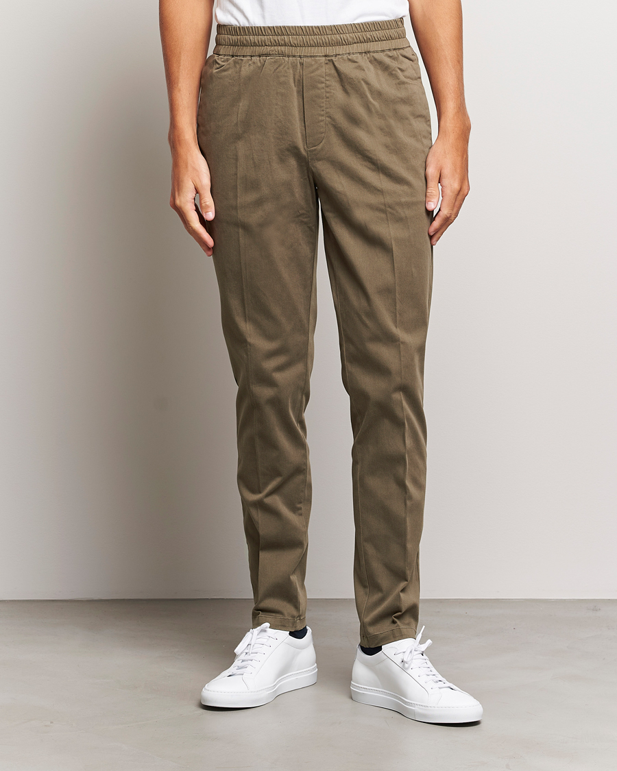 Men | Trousers | Samsøe Samsøe | Samsøe & Samsøe Smithy Drawstring Trousers Crocodile