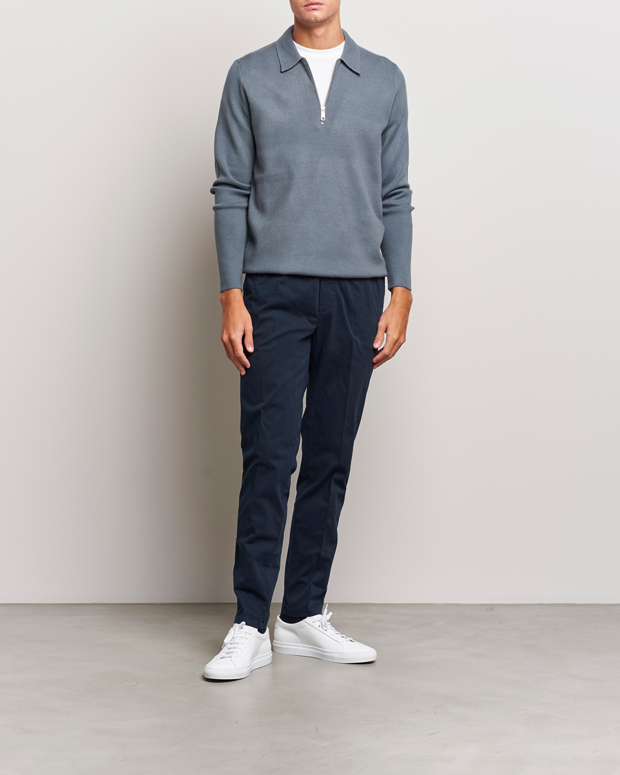 Men | Trousers | Samsøe Samsøe | Samsøe & Samsøe Smithy Drawstring Trousers Salute Navy