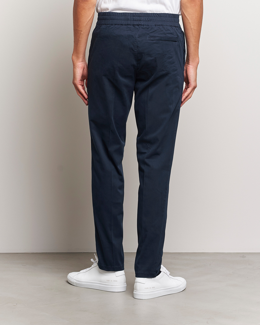 Men | Trousers | Samsøe Samsøe | Samsøe & Samsøe Smithy Drawstring Trousers Salute Navy