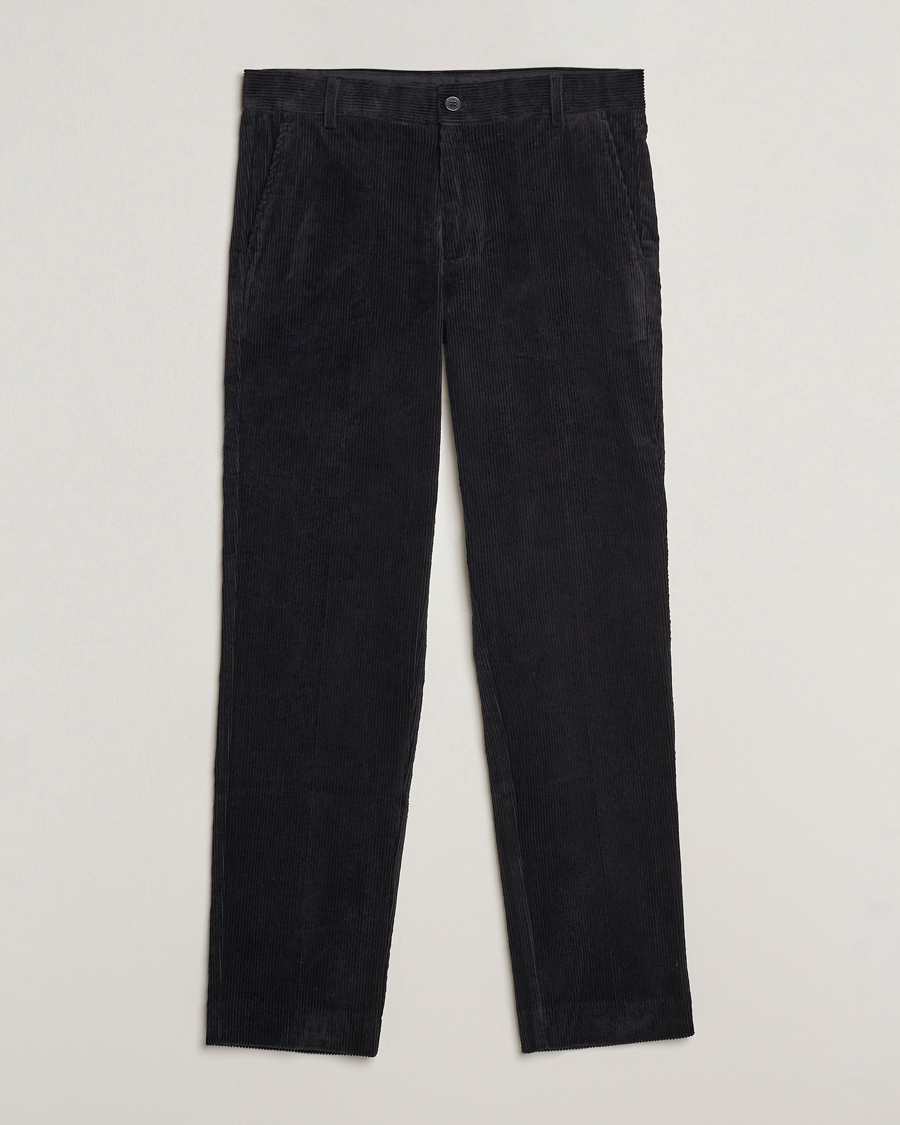 Men | Trousers | Samsøe Samsøe | Samsøe & Samsøe Felix Corduroy Trousers Black