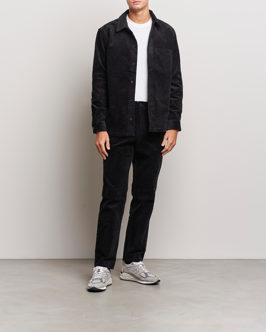 Men | Trousers | Samsøe Samsøe | Samsøe & Samsøe Felix Corduroy Trousers Black