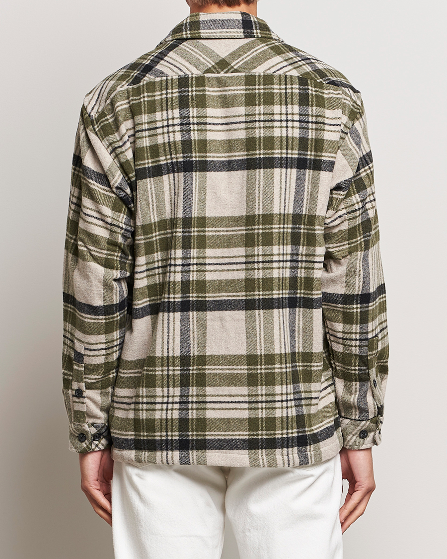Men | Shirts | Samsøe Samsøe | Samsøe & Samsøe Castor Checked Overshirt Sphagnum Multi
