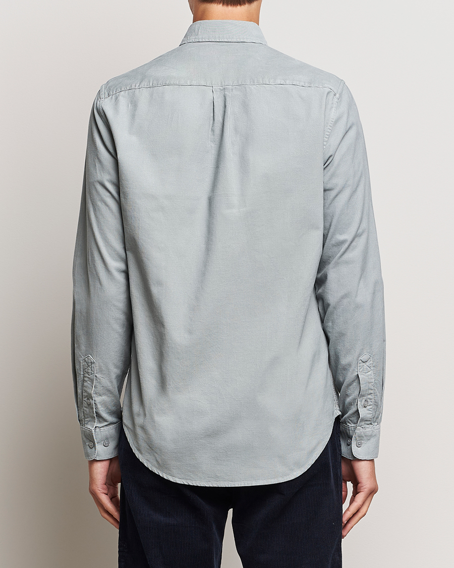 Men | Shirts | Samsøe Samsøe | Samsøe & Samsøe Liam Baby Cord Shirt High Rise Grey