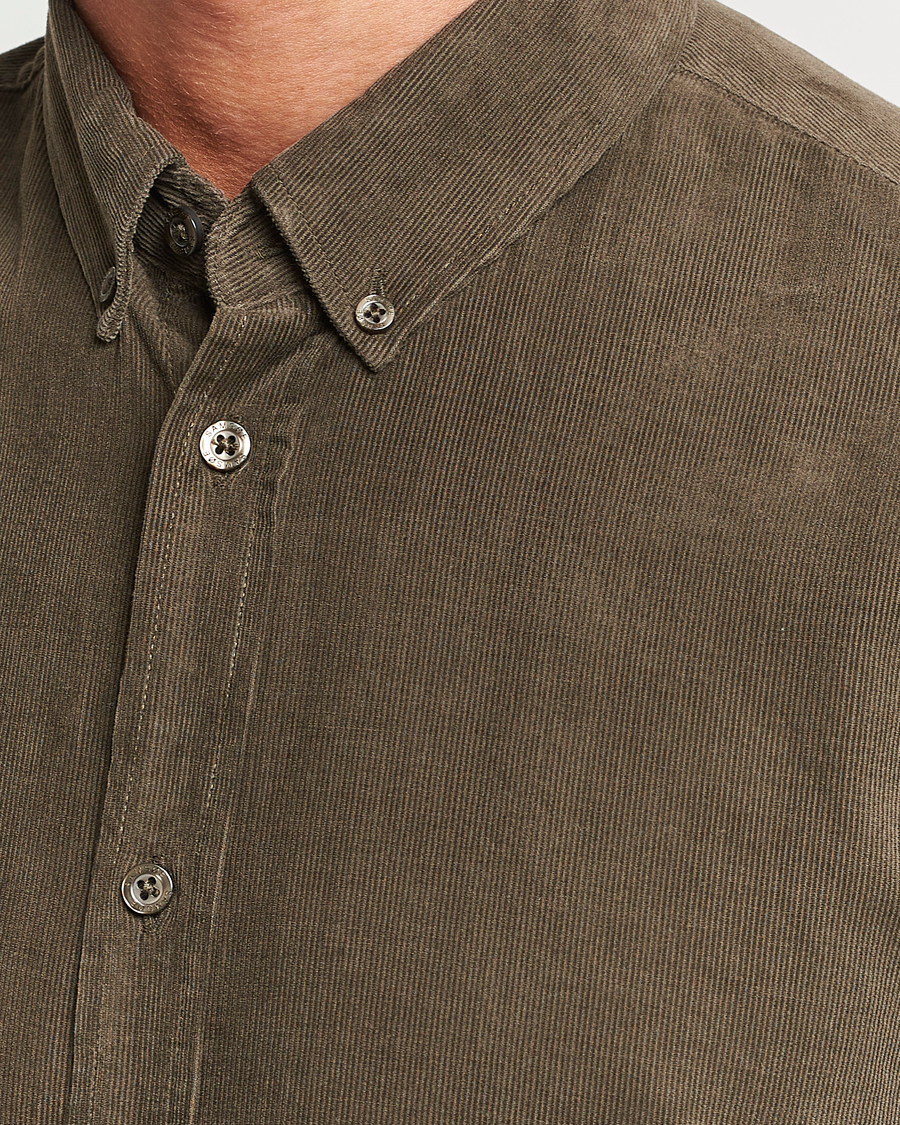 Men | Shirts | Samsøe Samsøe | Samsøe & Samsøe Liam Baby Cord Shirt Crocodile