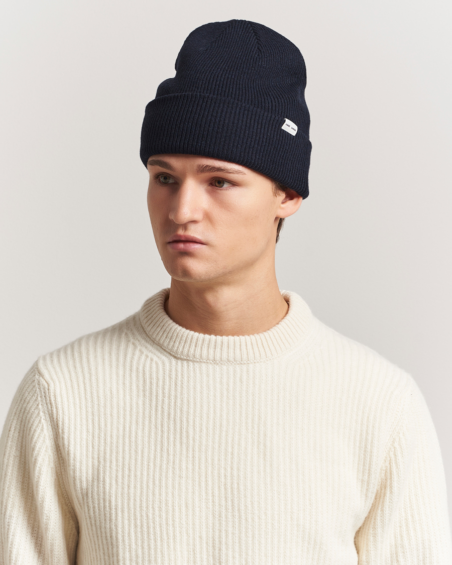 Men | Samsøe Samsøe The Wool Beanie Salute Navy | Samsøe Samsøe | The Wool Beanie Salute Navy