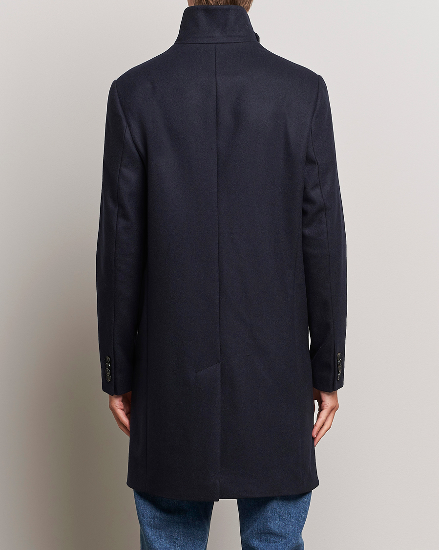 Men | Coats & Jackets | J.Lindeberg | Holger Melton Coat Navy