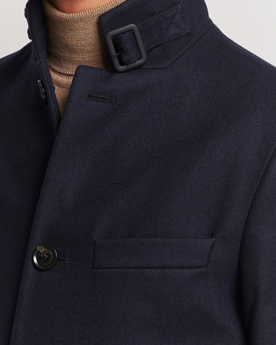 J.Lindeberg Holger Melton Coat Navy at CareOfCarl.com